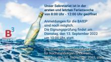 Öffnungszeiten Sekretariat in den Ferien